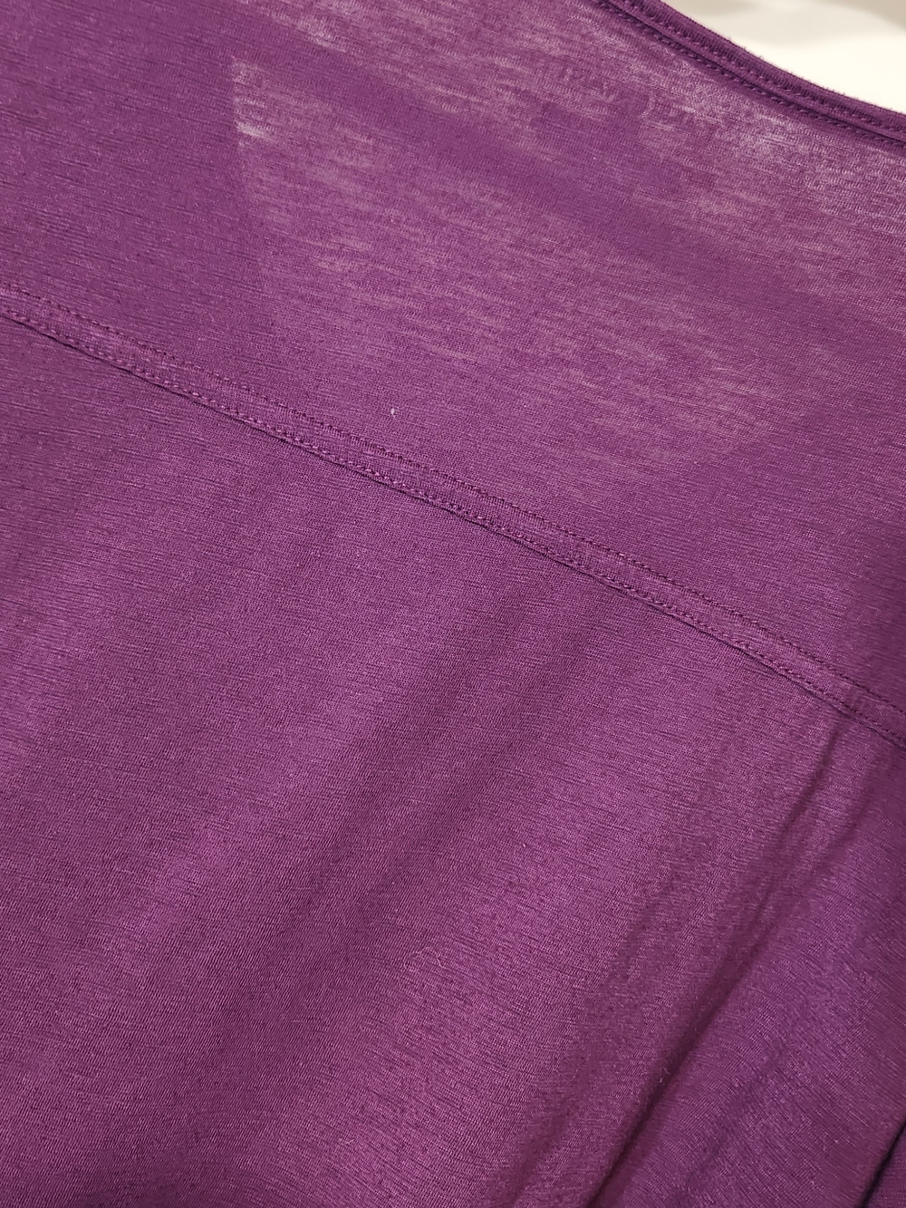💜Lane Bryant💜 Plum Purple Cold-Shoulder V-Neck Top. Knit, Comfy, Size 22 - Picture 12 of 12